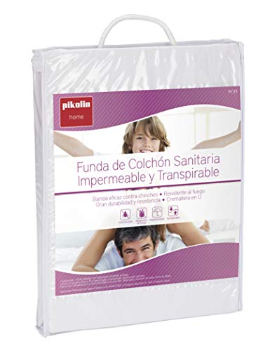 Pikolin Home - Funda de colchón antichinches, impermeable y transpirable, 200x200cm-Cama 200 (Todas las medidas)
