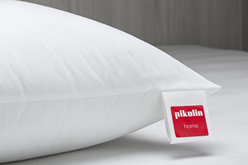 Pikolin Home Pack de 2 Almohadas de Fibra, Funda antiácaros, Blanco, 80 x 40 cm