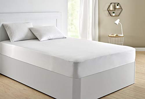 Pikolin Home - Protector de colchón punto, 100% algodón, impermeable y transpirable, 150x200cm-Cama 150 (Todas las medidas)