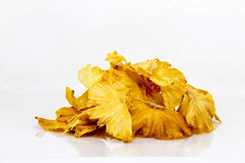 Piña deshidratada ecológica 125gr Carefood | 100% natural BIO sin azúcar añadidos | Chips de piña - snack natural y sano |
