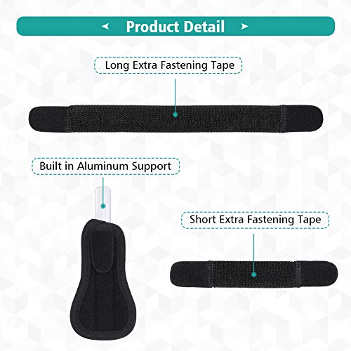 PINCOU Férula Dedo para Los Dedos Rotos, Apoyo de Los Dedos Artritis para Mazo, Pequeño MeñIque, Correas Ajustables para Enderezar a Mano para Enderezar Curvado Bloqueado y Estenosante