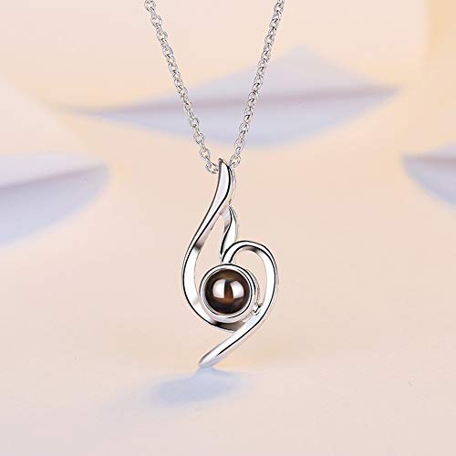 pinghub Collar Mujer Lindo Collar de Collar para Regalo Collar de Hija La eternidad Collar Hipoalergénico Collar Creativo Collar Clásico Collar Silver