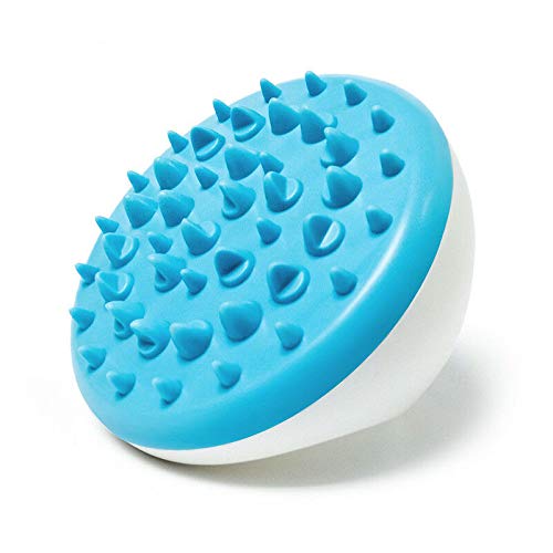 Pinkiou aceite esencial masaje cepillo cuerpo masajeador cepillo anti celulitis adelgazante relajante masajeador masajeador para baño Spa uso del hogar (azul)