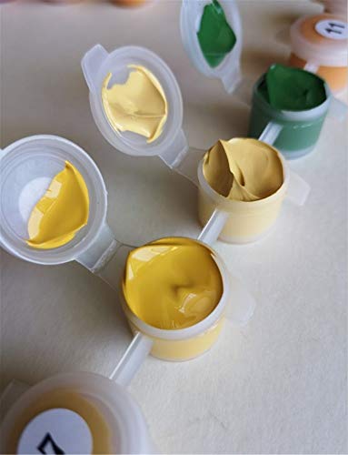 Pintar Por Números Para Adultos Cabello Largo Y Rizado Chica Y Pato Decoración Casera Linda Diy-Framed 40x50 Cm