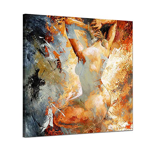 Pintura Al óLeo Pintada A Mano Cuadros Abstractos Modernos Mujer Sobre Lienzo Arte Sala De Estar Dormitorio DecoracióN Para El Hogar,canvas,80×80cm