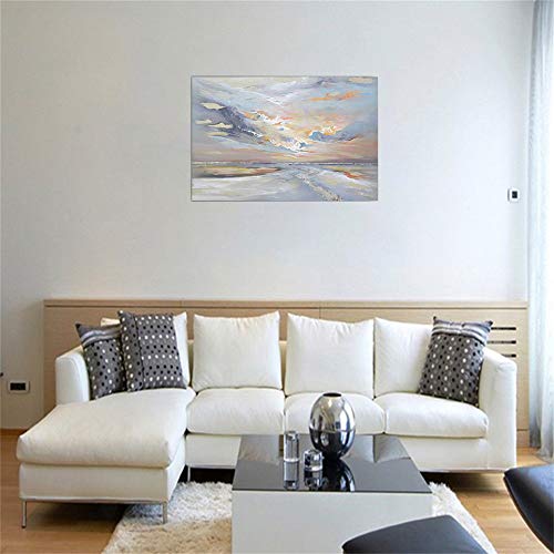 Pintura Al óLeo Pintada A Mano Cuadros Abstractos Modernos Sobre Lienzo Arte Sala De Estar Dormitorio DecoracióN Para El Hogar 60×90cm