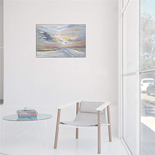 Pintura Al óLeo Pintada A Mano Cuadros Abstractos Modernos Sobre Lienzo Arte Sala De Estar Dormitorio DecoracióN Para El Hogar 60×90cm