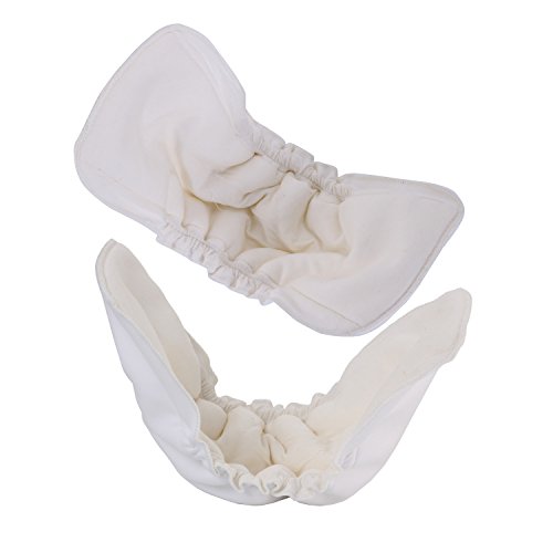 Pinzhi Pañal de Pañales de Bebé de 5 Capas de Carbón de Leña de Bambú Inserta Reutilizables Trazadores de Líneas Para los Pañales de Tela 2pcs