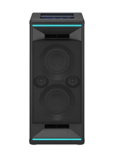 Pioneer Club 5 Altavoz de Bluetooth (LED Iluminación, Voice Control, USB para reproducción de MP3, iPhone iOS y Android, App, 2X 60 Watt RMS) Negro