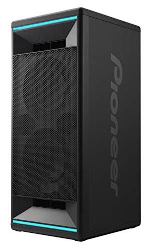 Pioneer Club 5 Altavoz de Bluetooth (LED Iluminación, Voice Control, USB para reproducción de MP3, iPhone iOS y Android, App, 2X 60 Watt RMS) Negro
