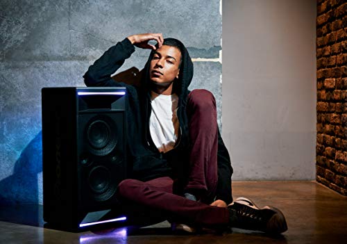 Pioneer Club 5 Altavoz de Bluetooth (LED Iluminación, Voice Control, USB para reproducción de MP3, iPhone iOS y Android, App, 2X 60 Watt RMS) Negro