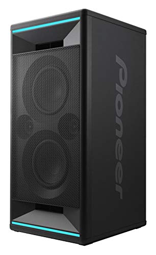 Pioneer Club 7 Altavoz de Bluetooth (LED Iluminación, Voice Control, USB para reproducción de MP3, iPhone iOS y Android, App, 2X 100 Watt RMS) Negro