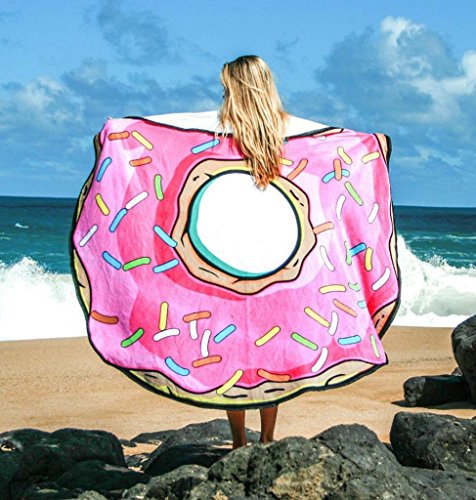 Piscina circular y toalla de playa Giant Donut - Diseños surtidos