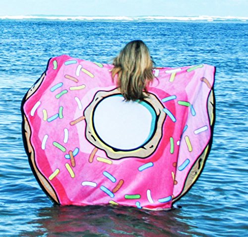 Piscina circular y toalla de playa Giant Donut - Diseños surtidos