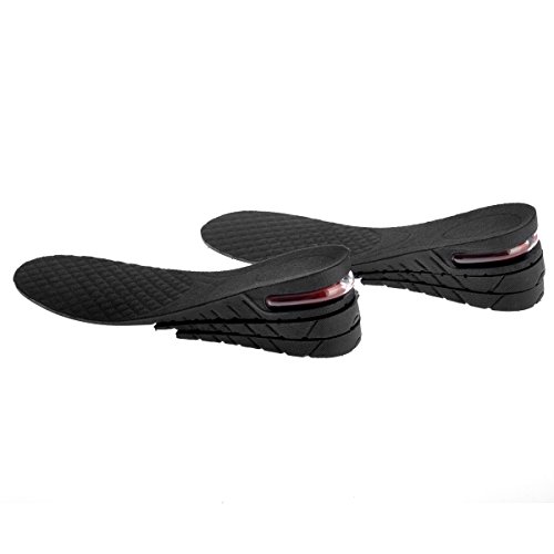 Pixnor Plantillas de aumento Plantillas Altura Camel Unisex transpirable 6 CM tres capas plantilla mayor elevador plantilla zapato cojín