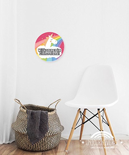 Placa de unicornio, país de los unicornios, decoración de pared, letrero para puerta, idea de regalo para fiesta de inauguración y cumpleaños, regalo para fans de los unicornios, divertida sorpresa.