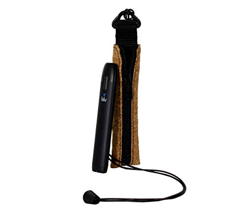 Plan B Funda Protectora vapeador MYBLU Corcho - 12,5 X 3,3 cm cordón de 100 cm Corcho Natural Hecha a Mano en España