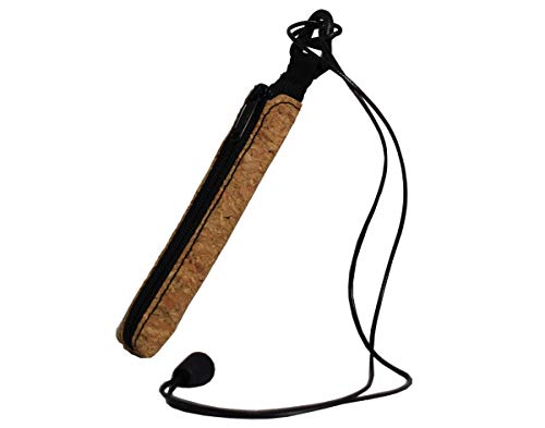 Plan B Funda Protectora vapeador MYBLU Corcho - 12,5 X 3,3 cm cordón de 100 cm Corcho Natural Hecha a Mano en España