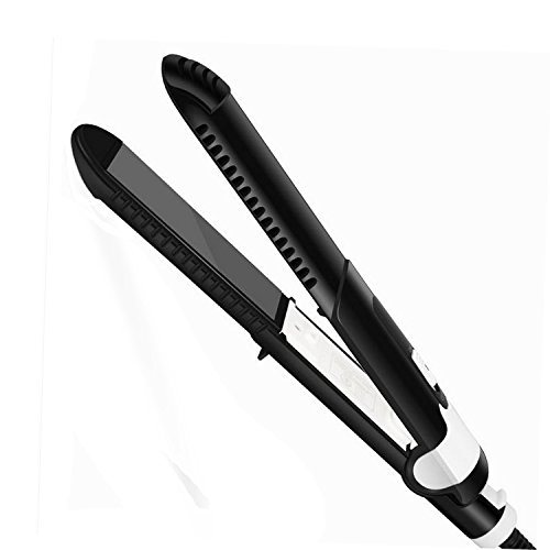 Plancha de Pelo Placas Profesionales de Cerámica para Cabello Húmedo y Seco Calentamiento Instantáneo hasta 200º C Placas Flotantes de 88 mm Portátil Mini Enderezador