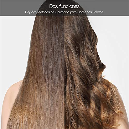 Plancha del Pelo，Planchas del Pelo Profesionales，Protege el Cabello, Elimina la Electricidad Estática, Operación Conveniente, Calentamiento Rápido-CkeyiN