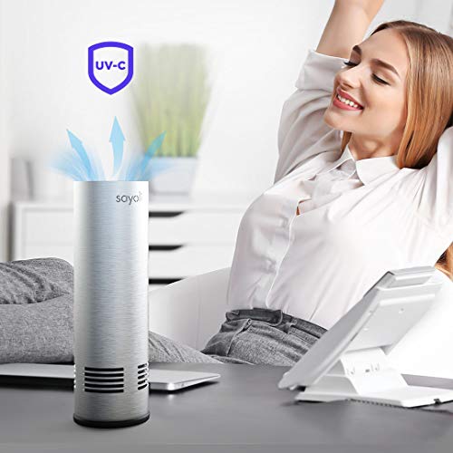 Planika Sayoli 30 - Portátil Purificador UV-C de Aire, Desinfección Lámpara UV Esterilizador