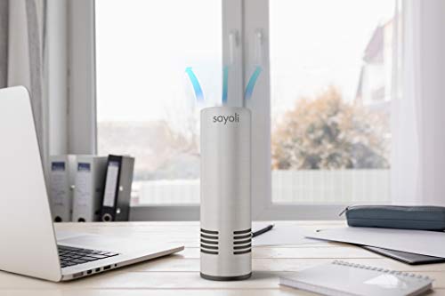 Planika Sayoli 30 - Portátil Purificador UV-C de Aire, Desinfección Lámpara UV Esterilizador