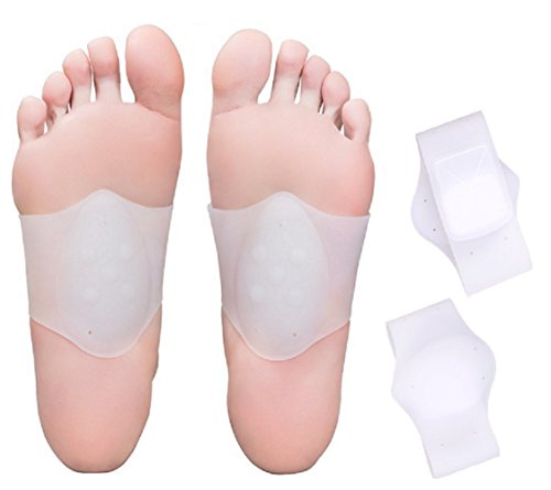 Plantillas originales – 1 par / 2 unidades – Almohadillas de gel suaves para pies planos, fascitis plantar y alivio del dolor, ideal para la reducción del dolor en la vida cotidiana.