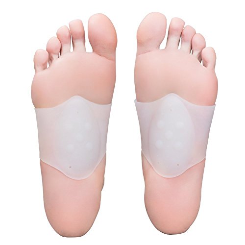 Plantillas originales – 1 par / 2 unidades – Almohadillas de gel suaves para pies planos, fascitis plantar y alivio del dolor, ideal para la reducción del dolor en la vida cotidiana.