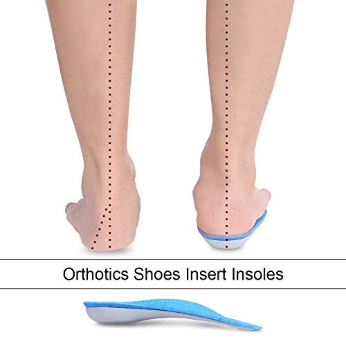 Plantillas ortopédicas Inyección de soporte de arco alto para pies planos, plantillas de soporte de arco de medio pie de confort (S:26CM Size:38-40)