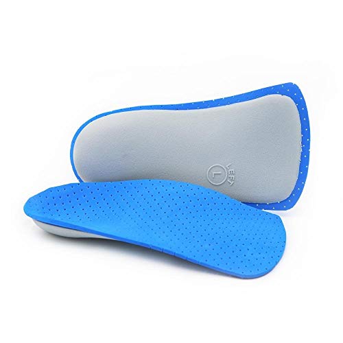 Plantillas ortopédicas Inyección de soporte de arco alto para pies planos, plantillas de soporte de arco de medio pie de confort (S:26CM Size:38-40)