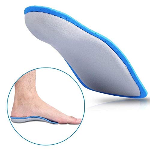 Plantillas ortopédicas Inyección de soporte de arco alto para pies planos, plantillas de soporte de arco de medio pie de confort (S:26CM Size:38-40)