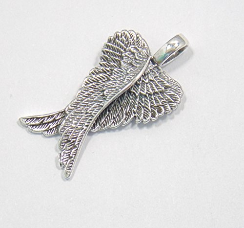 Plata colgante ángel de llamadas, muy bien trabajado de alas de ángel de plata de ley 925