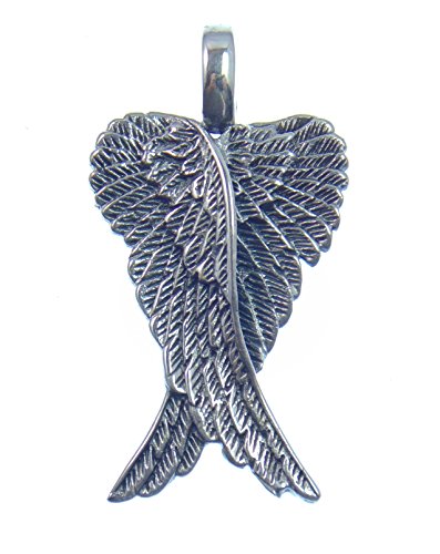 Plata colgante ángel de llamadas, muy bien trabajado de alas de ángel de plata de ley 925