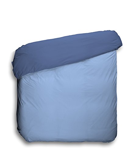 Play Basic Collection Funda nórdica Lisa Reversible, Azul Marino, 150 x 220 cm
