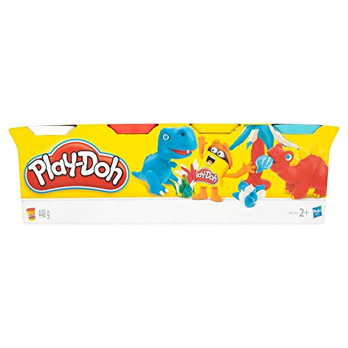 Play-Doh-B6510 Pack 4 Botes (Hasbro B5517) , color/modelo surtido