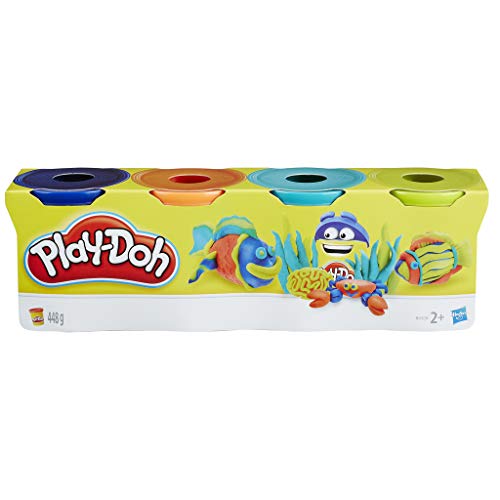 Play-Doh-B6510 Pack 4 Botes (Hasbro B5517) , color/modelo surtido
