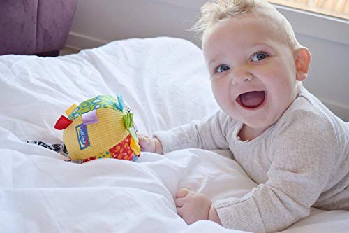 Playgro Mi Primera Pelota de Peluche, Juguete de Actividades, Desde los 3 Meses, Loopy Loops, Multicolor, 40079