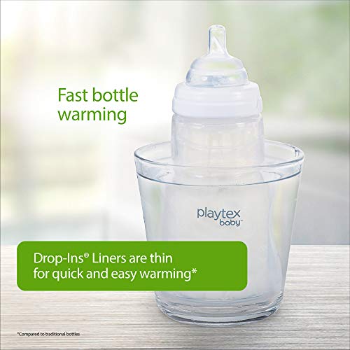 Playtex Baby Nurser Drop-Ins - Forro desechable para biberones, más cerca de la lactancia materna, 4 oz – 50 unidades