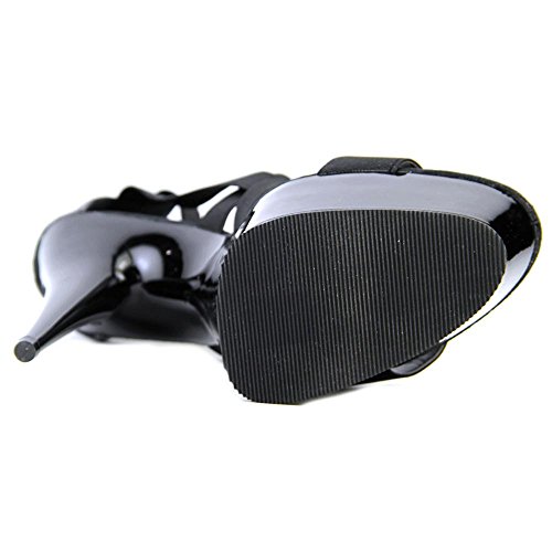 Pleaser Delight 669 - Sandalias Mujer, Negro (Negro (Blk Elasticated Band/Blk)), 42