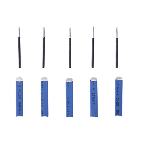 Pluma de Microblading, Máquina de tatuaje de hoja de aguja de luz multifuncional + 5pcs R5 + 5pcs 18 agujas, profesional para la belleza semi permanente, delineador de ojos ceja labio