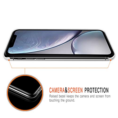 Pnakqil Funda para iPhone XR, Silicona 3D Transparente con Dibujos Diseño Slim TPU Antigolpes Ultrafina de Protector Piel Case Cover Cárcasa Fundas para Movil para iPhoneXR, Mármol Azul Verde