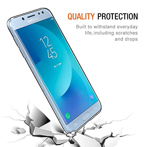 Pnakqil Funda Samsung Galaxy J3 2017, Silicona Transparente con Dibujos Diseño Slim TPU Antigolpes Ultrafina de Protector Piel Case Cover Cárcasa Fundas para Movil Samsung GalaxyJ3, Mármol Azul Verde