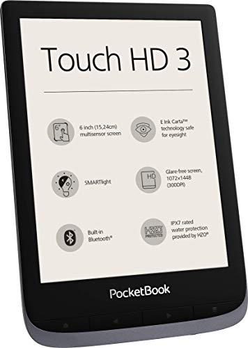 PocketBook Touch HD 3 - Lector de Libros electrónicos (16 GB de Memoria, Pantalla E-Ink de 15,24 cm (6"), Smart Light, Wi-Fi, Bluetooth), Color Cobre