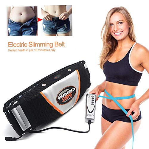 POEO Cinturon Adelgazante, Banda Reductora de Masaje con Efecto Sauna – Banda Adelgazante vibratoria con Sistema de Calor, Moldeadora de Abdominales