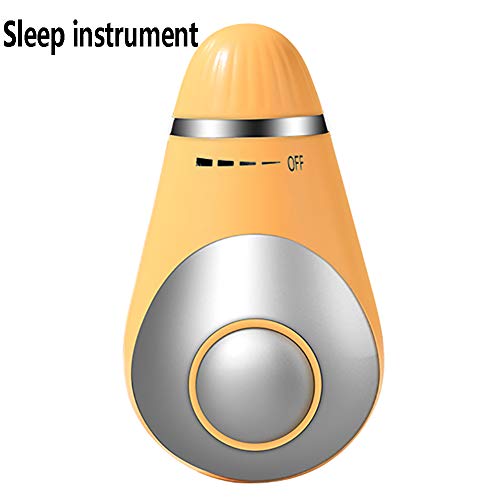 POIUYT Instrumento para Dormir Cuidado de la Salud Medidor electrónico Inteligente para el sueño Doble frecuencia Ayuda para Dormir/insomnio del Instrumento para Dormir,Naranja