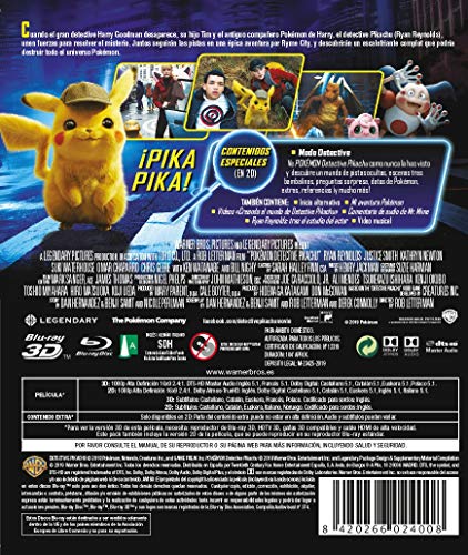Pokémon: Detective Pikachu Blu-Ray 3d + 2d [Blu-ray]