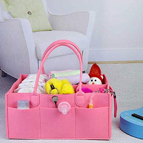 Pokonl Caja De Regalo Para Bebé, Cesta Regalo Bebe Recien Nacido, Caja De Regalo Personalizada Gris, Organizador De Almacenamiento Para Bebé, Bolsa De Viaje En Coche-Pink
