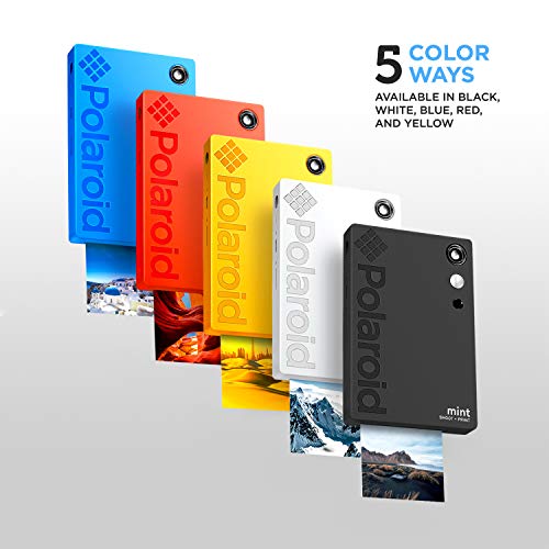 Polaroid Mint Impresora de bolsillo con Tecnología Zink Zero Ink papel adhesivo 5 x 7.6 cm - Bluetooth para Android y iOS (Amarillo)