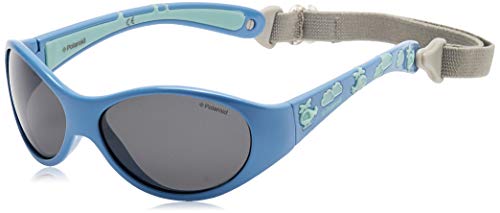 Polaroid P0401 Y2 4EY 47 Gafas de sol, Azul (Bluette Green/Grey Pz), Unisex Niños