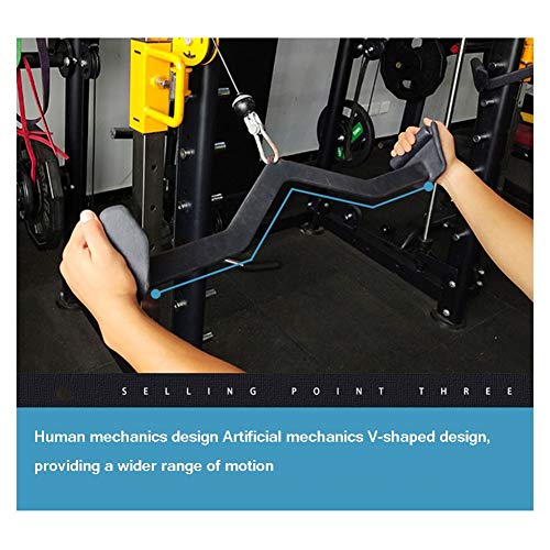Poleas Gimnasio Accesorios for Cables De Fitness, Tríceps Accesorios LAT Desplegables Selector De La Barra, Alta Desplegable Y Manijas De Baja Tracción,for El Músculo Posterior De Equipos Accesorios E